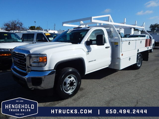 2015 GMC 3500HD 12' Contractor's Flatbed with RACK