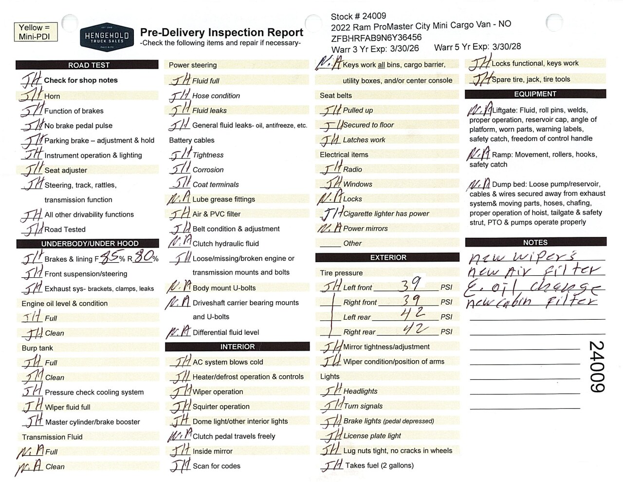 Inspection report