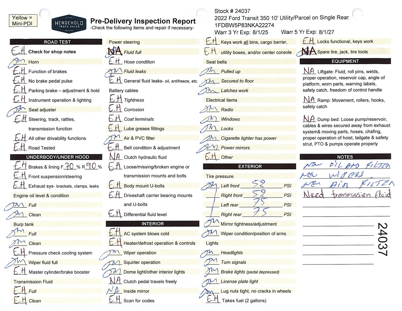Inspection report