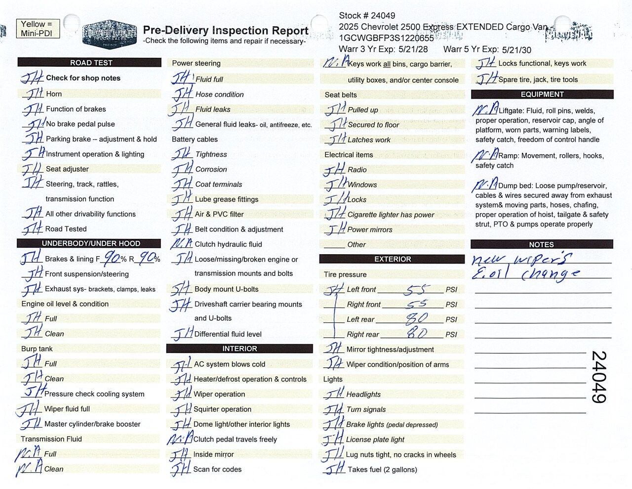 Inspection report