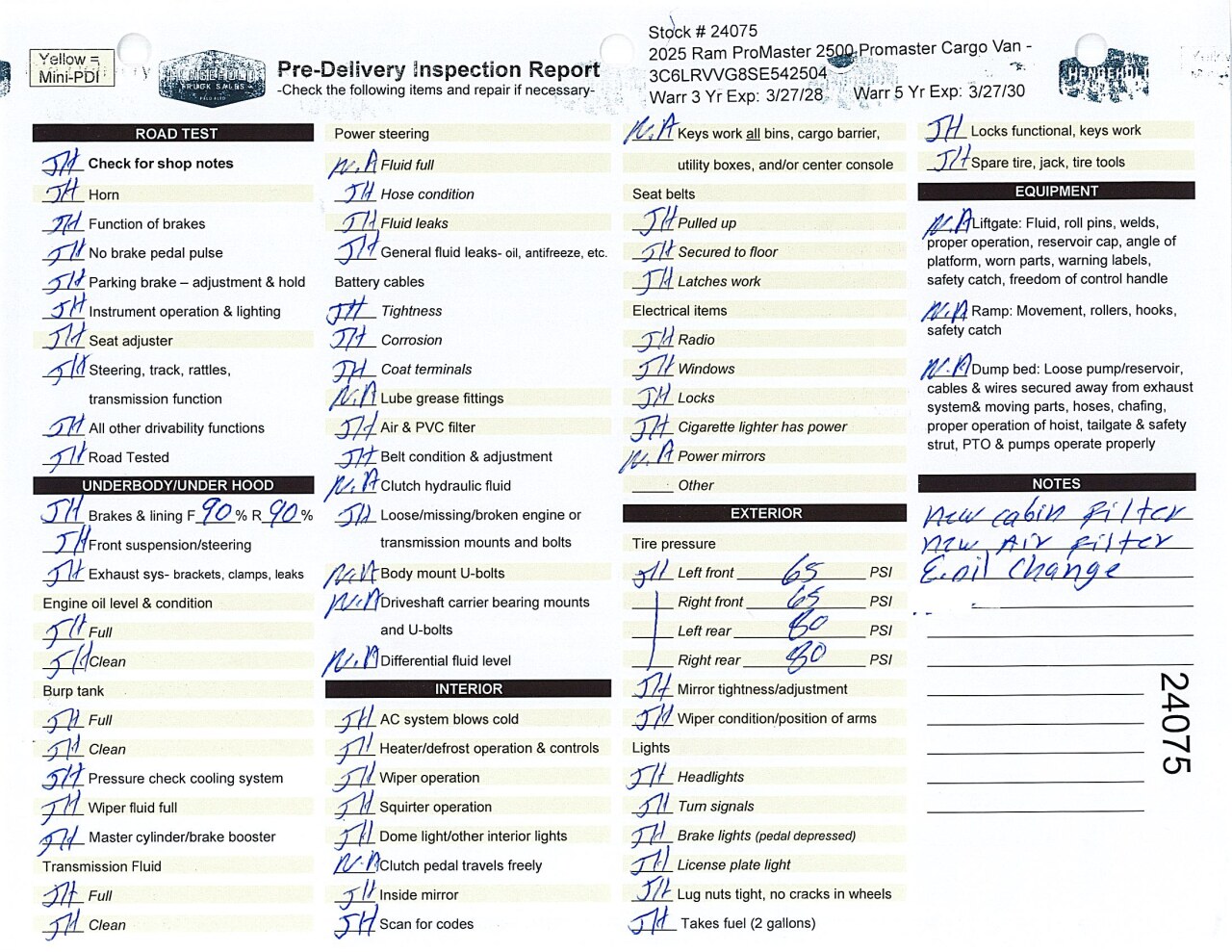 Inspection report