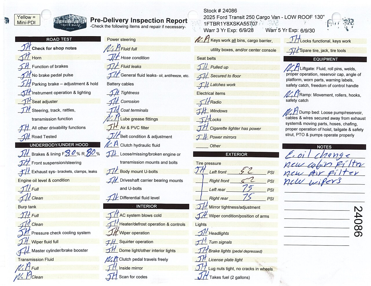 Inspection report