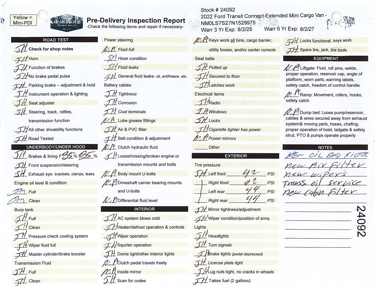 Inspection report