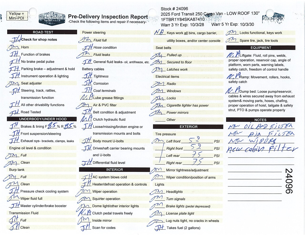 Inspection report
