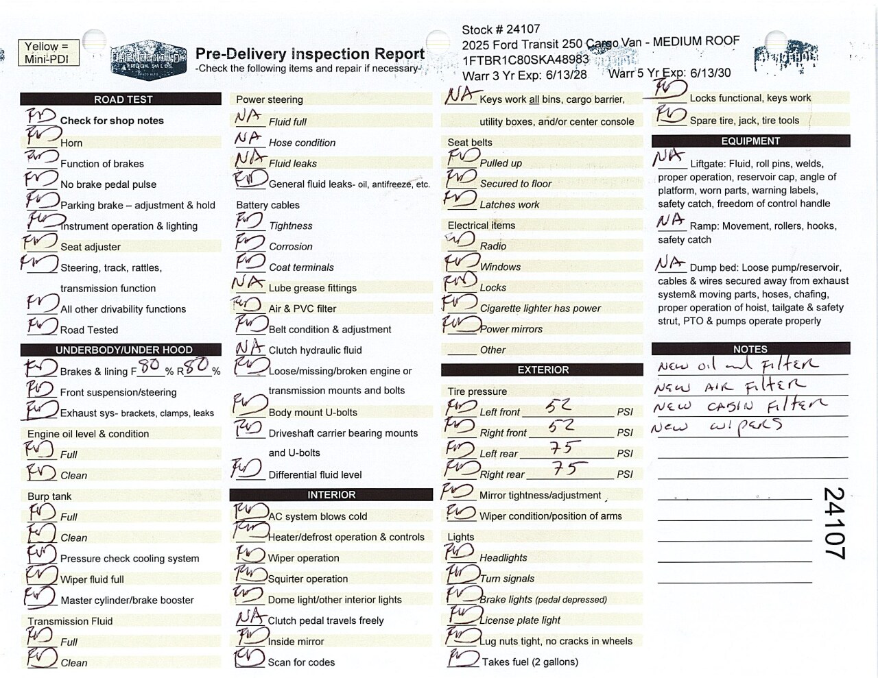 Inspection report