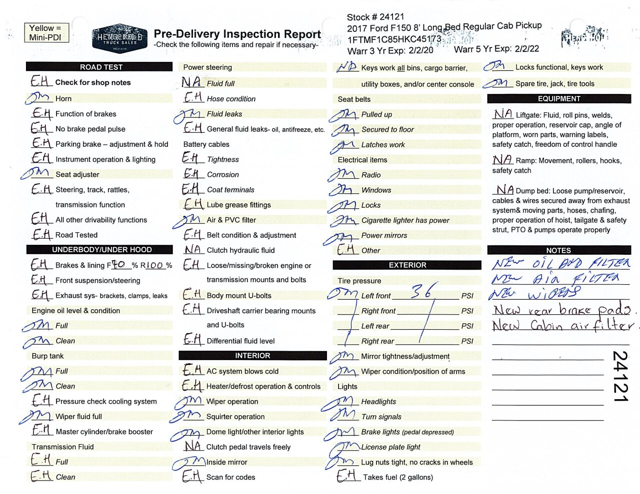 Inspection report