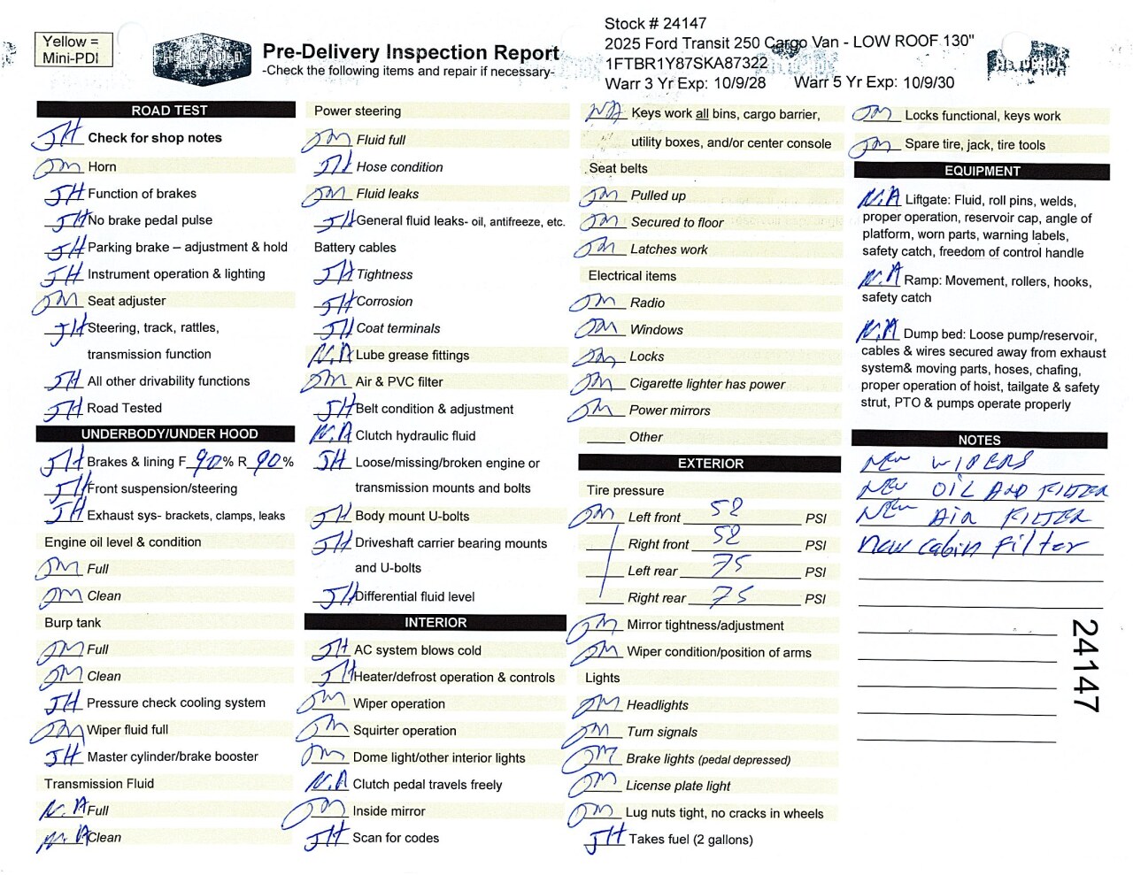 Inspection report